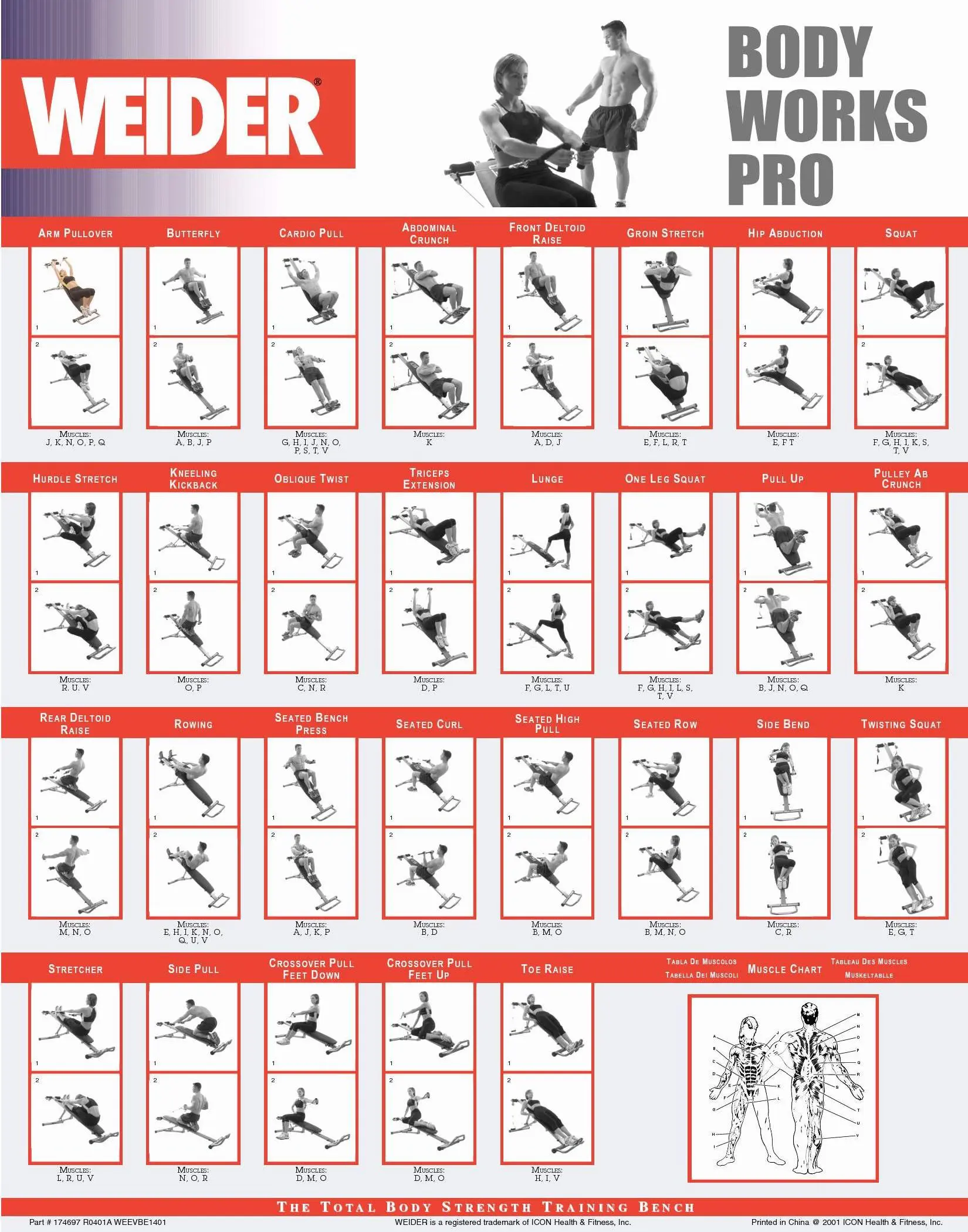Weider Workout Chart Printable